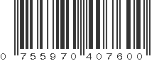 UPC 755970407600