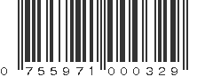 UPC 755971000329