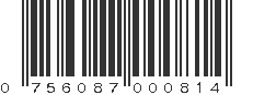 UPC 756087000814