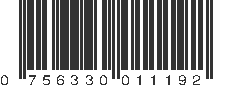 UPC 756330011192