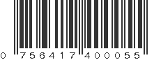 UPC 756417400055