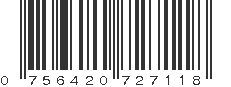 UPC 756420727118