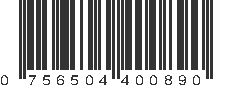 UPC 756504400890