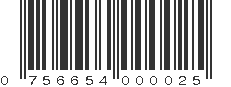 UPC 756654000025