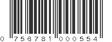 UPC 756781000554