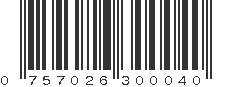 UPC 757026300040