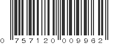 UPC 757120009962