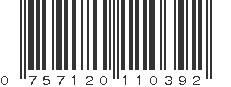 UPC 757120110392