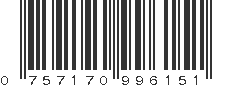 UPC 757170996151