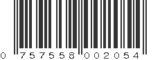 UPC 757558002054