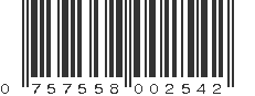 UPC 757558002542