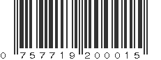 UPC 757719200015