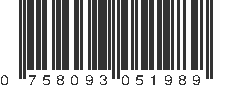 UPC 758093051989