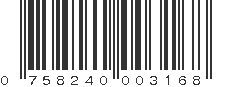 UPC 758240003168