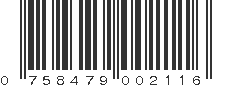 UPC 758479002116