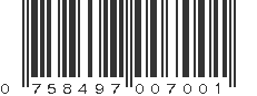 UPC 758497007001