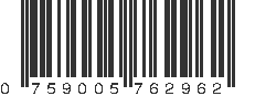 UPC 759005762962