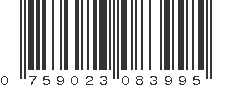 UPC 759023083995