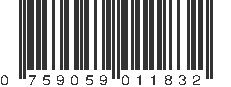 UPC 759059011832