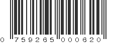 UPC 759265000620