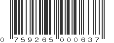 UPC 759265000637