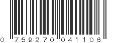 UPC 759270041106