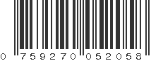 UPC 759270052058