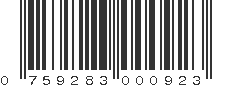 UPC 759283000923