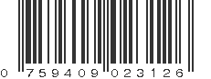 UPC 759409023126