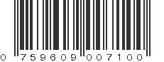 UPC 759609007100