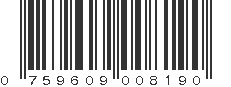 UPC 759609008190