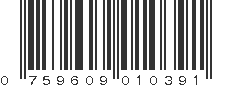 UPC 759609010391