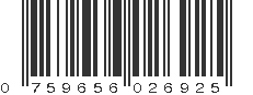 UPC 759656026925