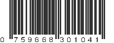 UPC 759668301041