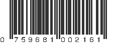 UPC 759681002161