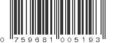 UPC 759681005193