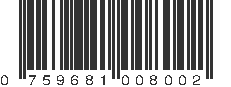 UPC 759681008002