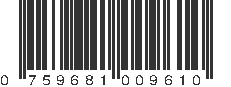 UPC 759681009610