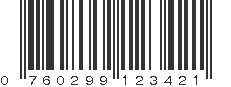 UPC 760299123421