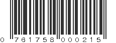 UPC 761758000215