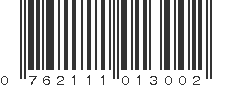 UPC 762111013002