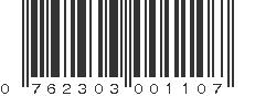 UPC 762303001107