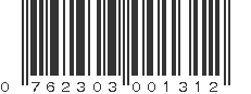 UPC 762303001312