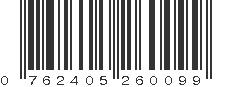 UPC 762405260099