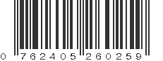 UPC 762405260259