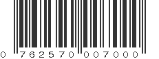 UPC 762570007000