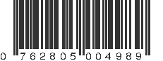 UPC 762805004989