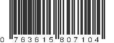 UPC 763615807104