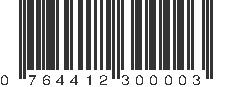 UPC 764412300003