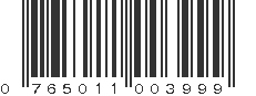 UPC 765011003999